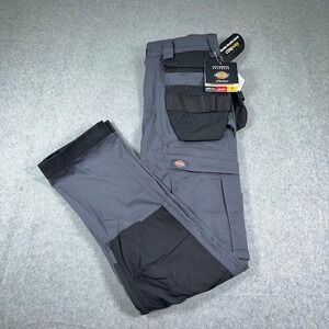 Dickies Performance Workwear Pants Womens 6/28 fits 31x31 Gray utility pockets